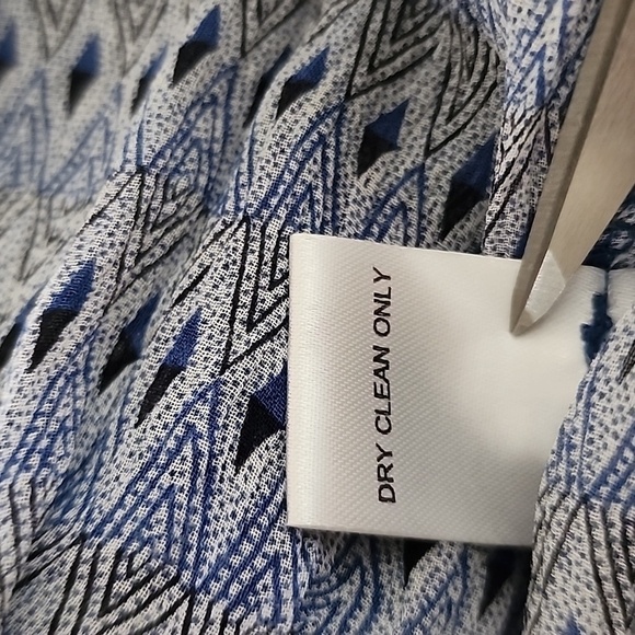 Ulla Johnson‎ Kenza Blue Silk Smocked Waist Mini Skirt Size 2 - Picture 11 of 11